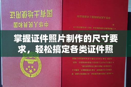 句容掌握证件照片制作的尺寸要求，轻松搞定各类证件照