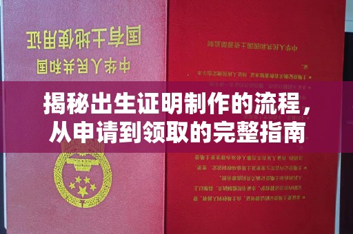 句容揭秘出生证明制作的流程，从申请到领取的完整指南